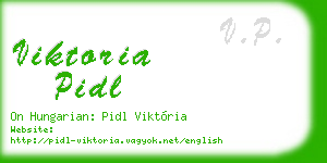 viktoria pidl business card